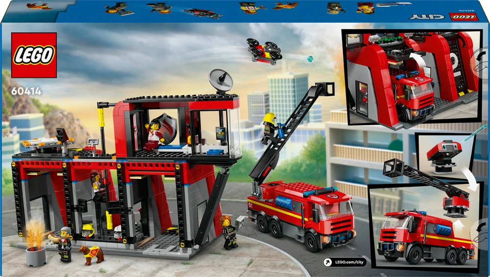 Klocki „City Blocks 60414“ gaisrinė su gaisrine mašina