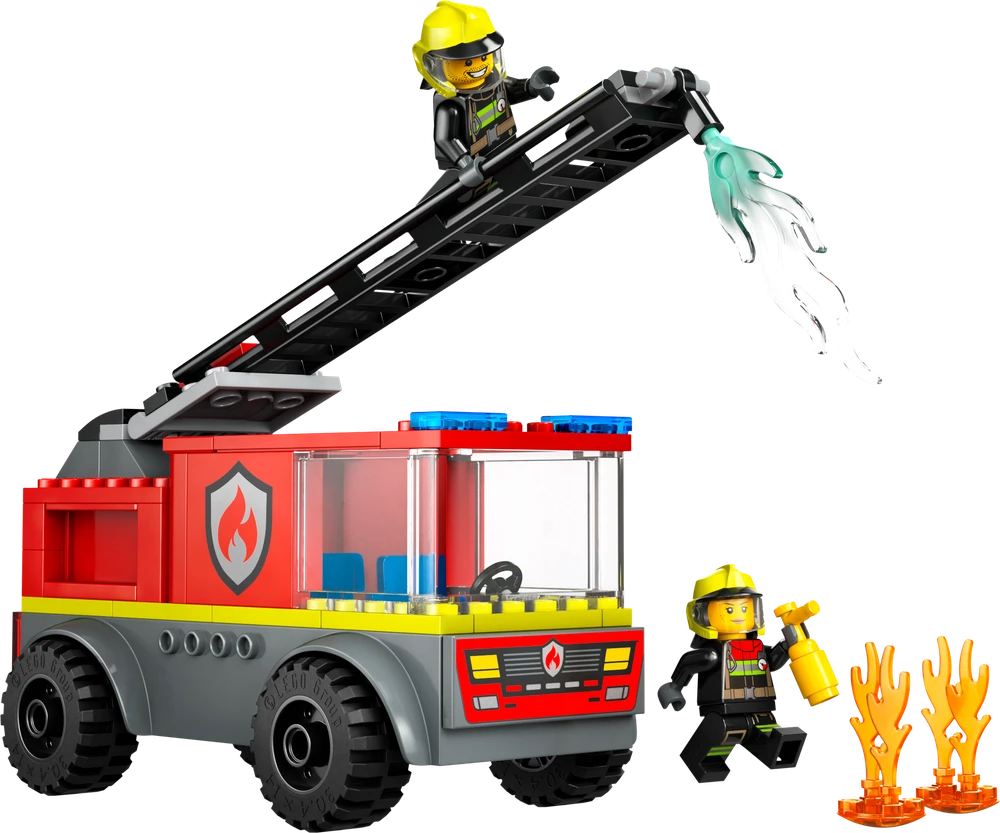 Klocki „City Blocks“ 60463 gaisrinė mašina su kopėčiomis