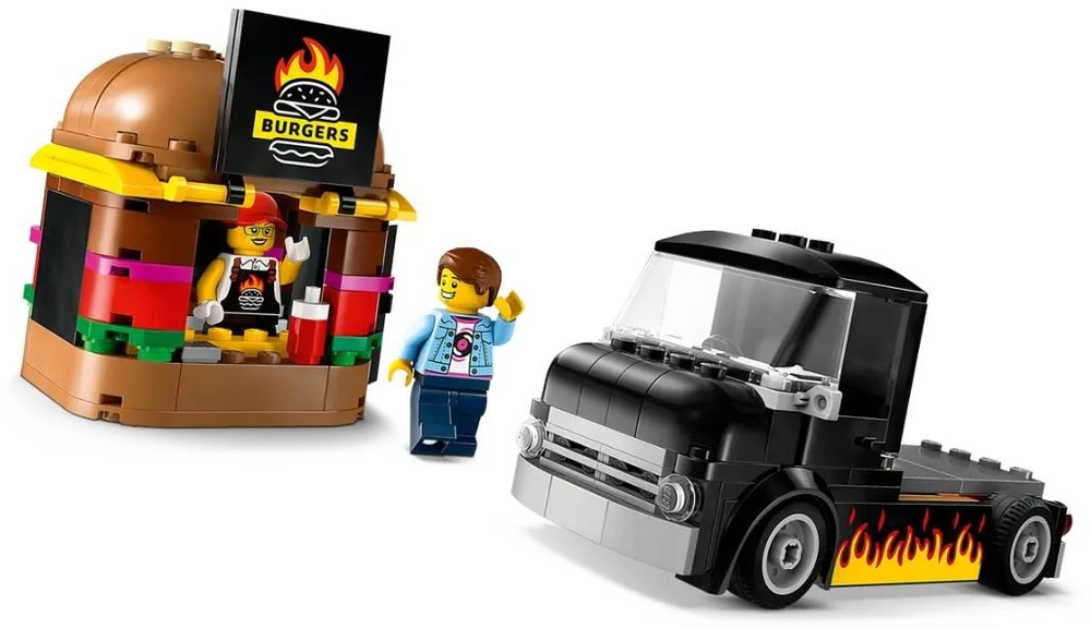 Klocki „City Bricks 60404“ mėsainių sunkvežimis
