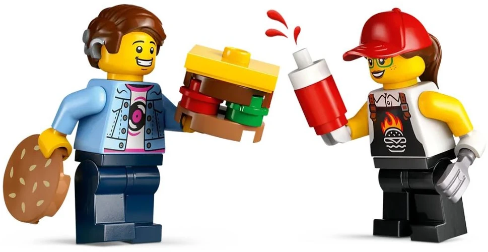 Klocki „City Bricks 60404“ mėsainių sunkvežimis