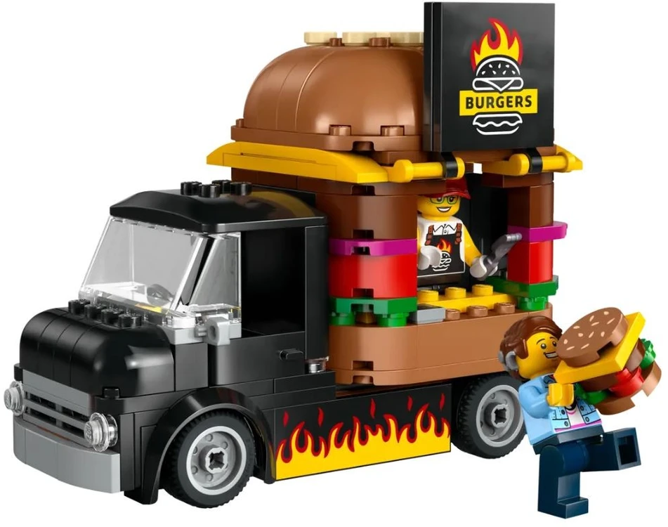Klocki „City Bricks 60404“ mėsainių sunkvežimis
