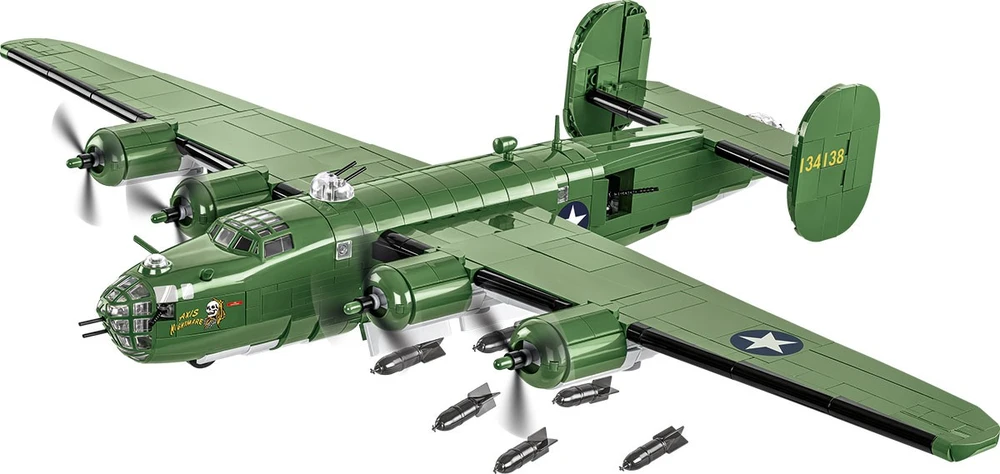 Klocki Konstruktoriaus rinkinys B-24 Liberator lėktuvas iš 1445 detalių
