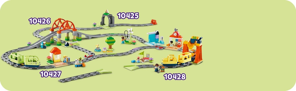 Klocki DUPLO 10426 Tiltas ir geležinkelio bėgiai - Išplėtimo rinkinys
