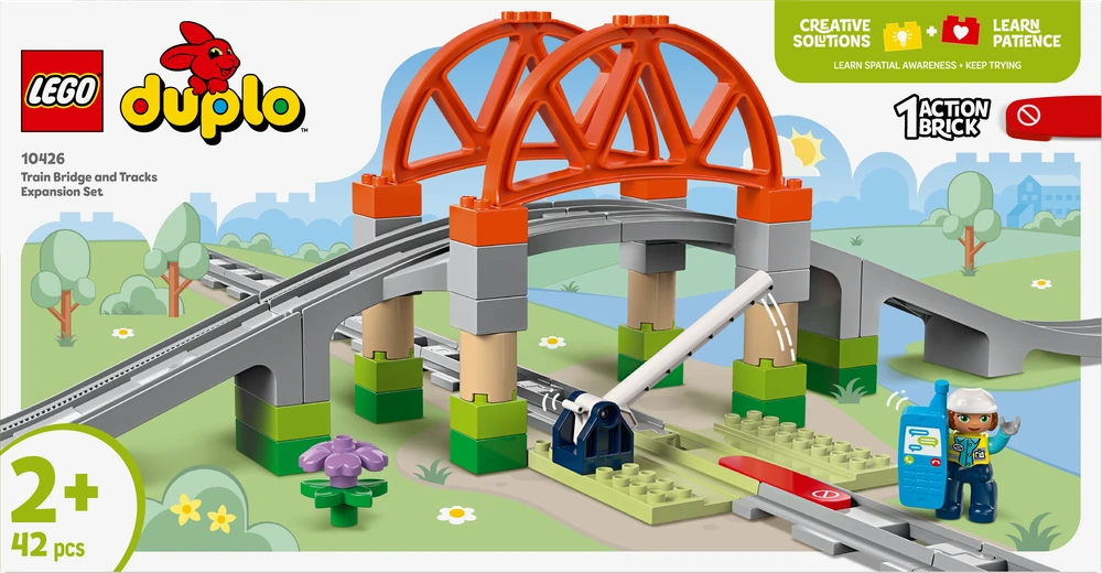 Klocki DUPLO 10426 Tiltas ir geležinkelio bėgiai - Išplėtimo rinkinys