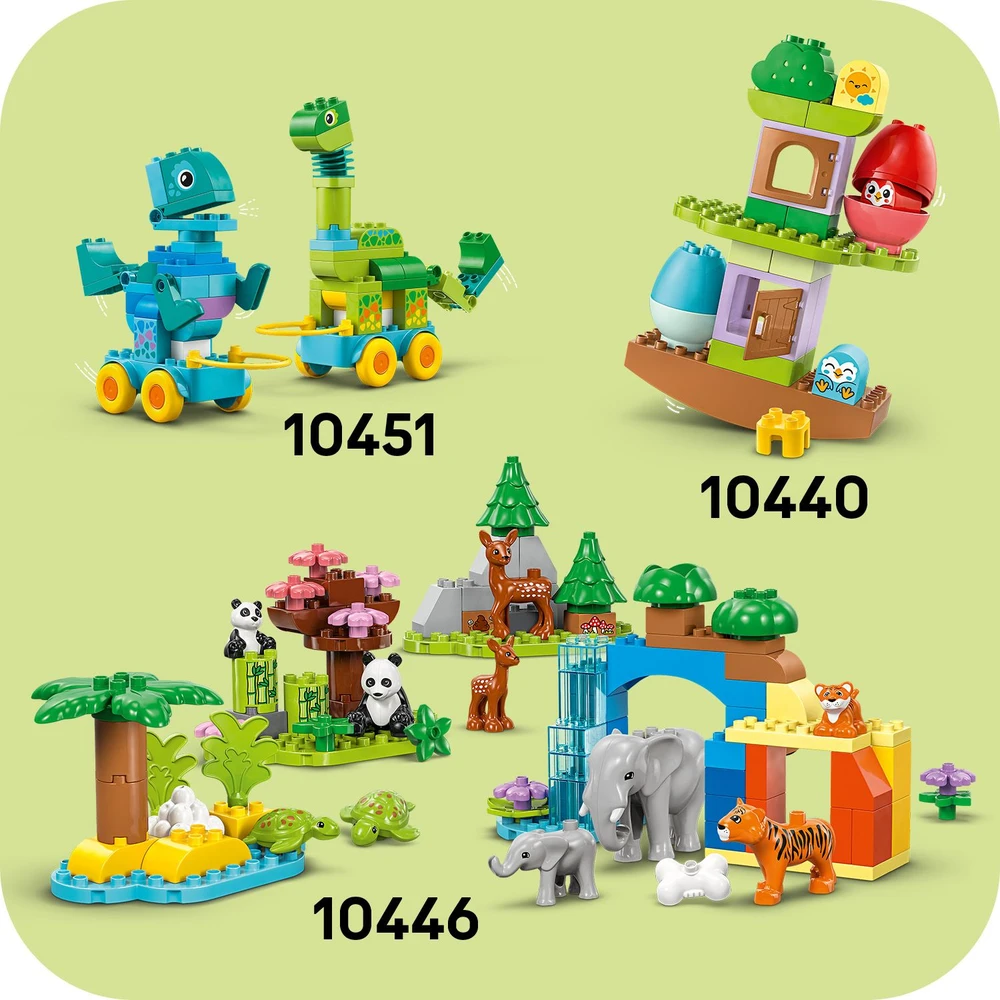 Klocki DUPLO 10448 3 viename Gyvūnai ant ratų