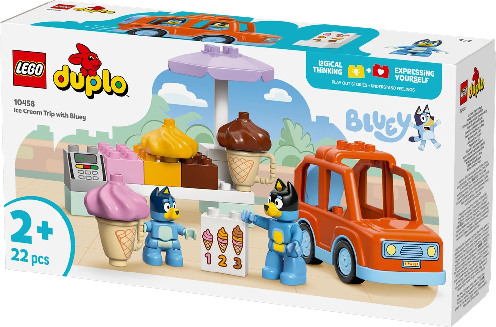 Klocki DUPLO Bluey 10458 Ledų kelionė su Bluey