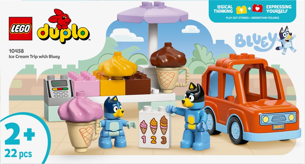 Klocki DUPLO Bluey 10458 Ledų kelionė su Bluey