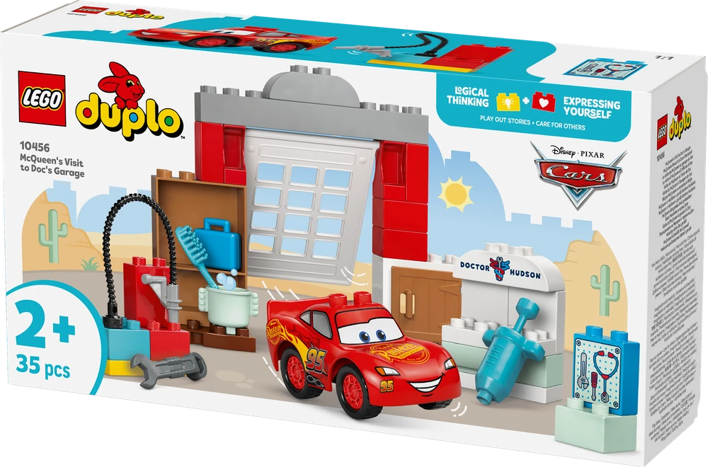 Klocki DUPLO Disney 10456 McQueeno vizitas mero dirbtuvėse