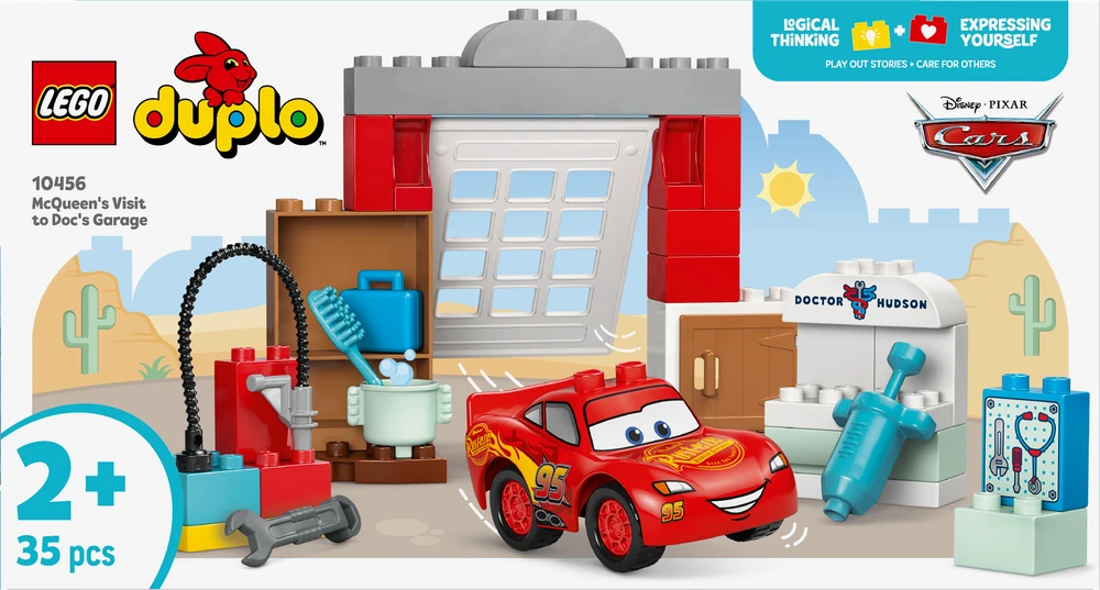 Klocki DUPLO Disney 10456 McQueeno vizitas mero dirbtuvėse