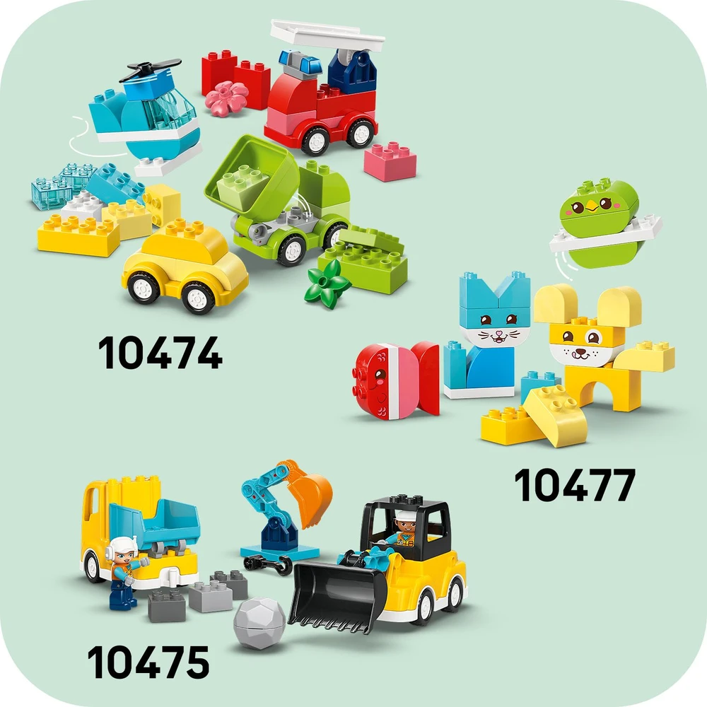 Klocki DUPLO kaladėlės 10473 gaisrinė mašina su žarna ir ugniagesiu