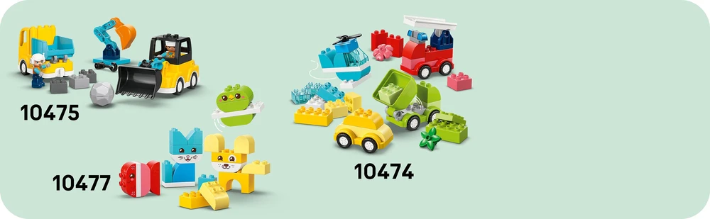 Klocki DUPLO kaladėlės 10473 gaisrinė mašina su žarna ir ugniagesiu