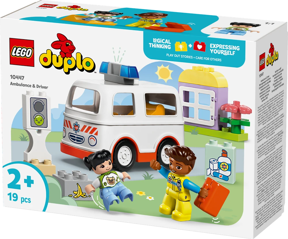 Klocki „DUPLO“ kaladėlių 10447 greitoji pagalba su vairuotoju