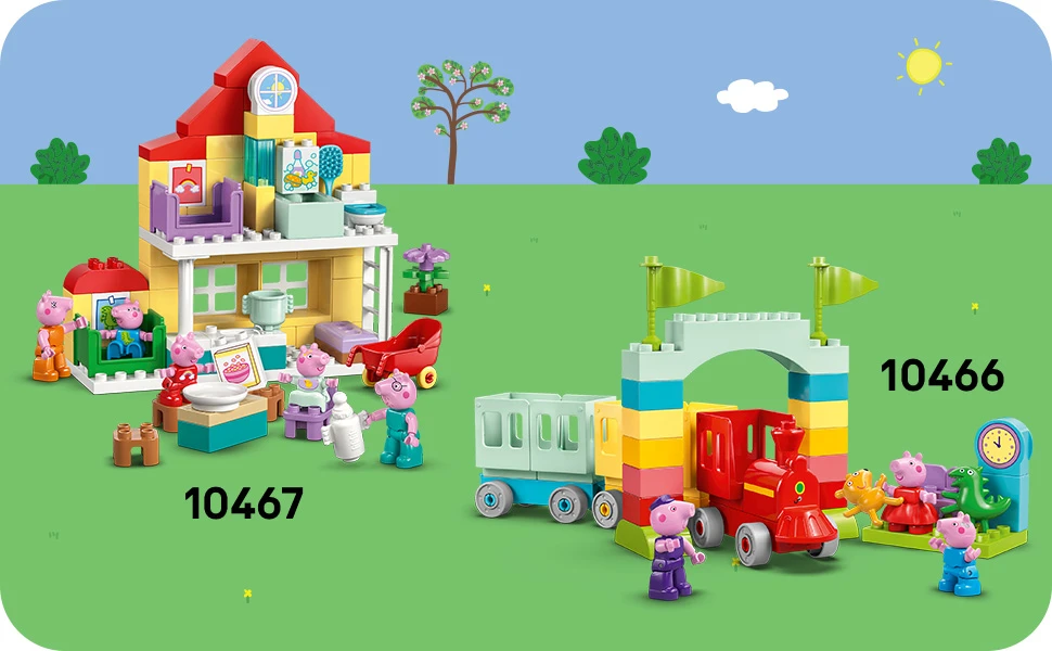 Klocki DUPLO Peppa Pig 10468 Traktorius ir Turgus
