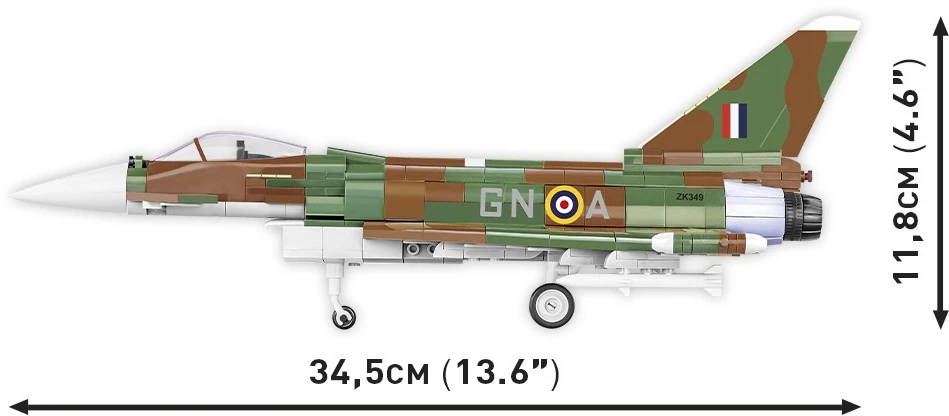 Cobi Klocki „Eurofighter Typhoon FGR4“ konstrukciniai blokai