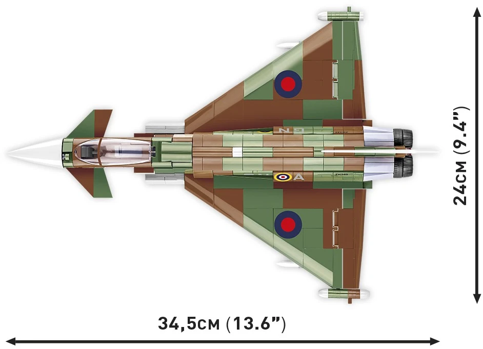 Cobi Klocki „Eurofighter Typhoon FGR4“ konstrukciniai blokai