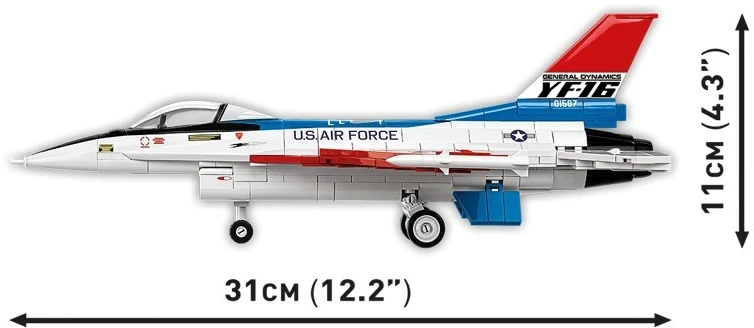Cobi Klocki F-16 pirmojo skrydžio blokai 375 vienetai