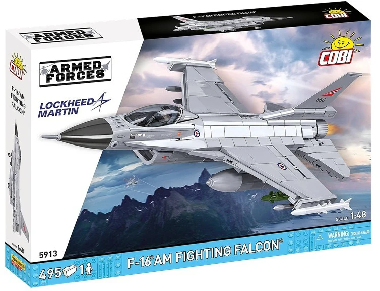 Cobi Klocki F-16am „Fighting Falcon“ statybiniai blokeliai, 495 dalys