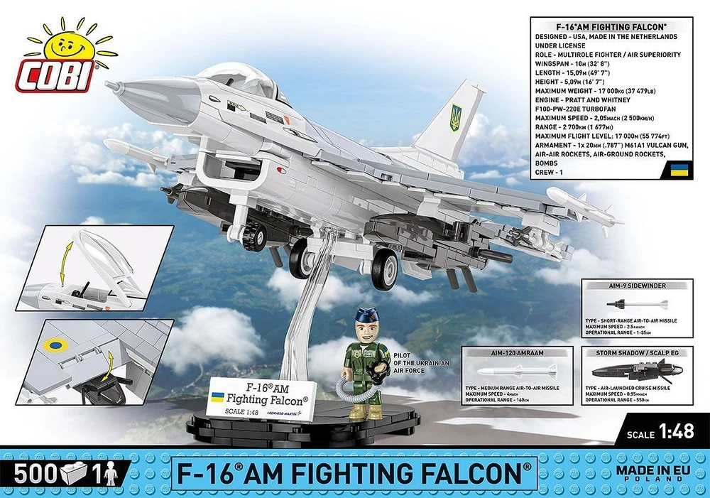 Cobi F-16c „Fighting Falcon“ blokai