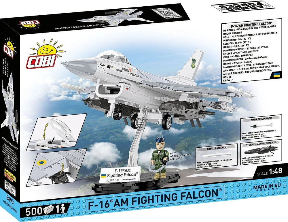 Cobi F-16c „Fighting Falcon“ blokai