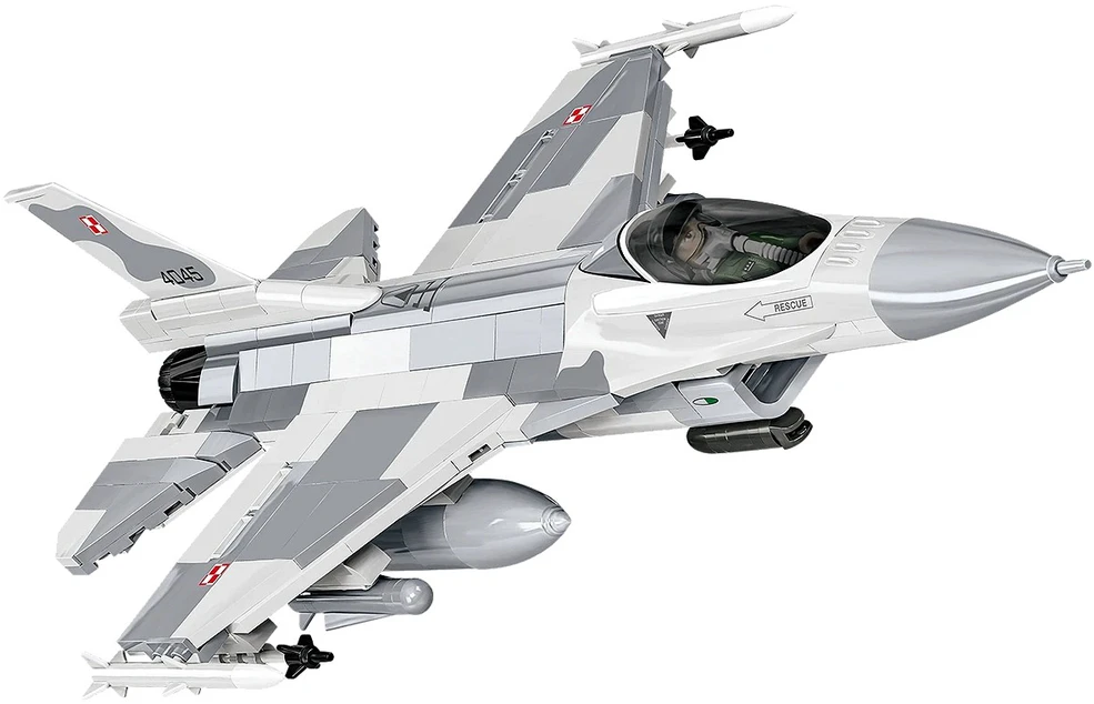 Cobi Klocki F-16c kovos sakalas blokuoja 463 blokus