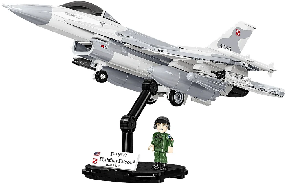 Cobi Klocki F-16c kovos sakalas blokuoja 463 blokus