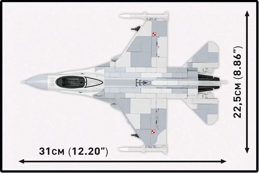 Cobi Klocki F-16c kovos sakalas blokuoja 463 blokus