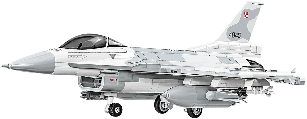 Cobi Klocki F-16c kovos sakalas blokuoja 463 blokus