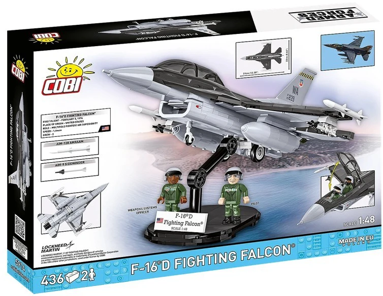 Cobi Klocki F-16d kovos sakalo blokai 436 vienetai