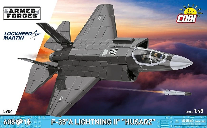 Cobi Klocki F-35A Lightning II statybiniai blokai, 605 dalys