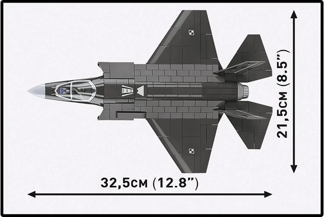Cobi Klocki F-35A Lightning II statybiniai blokai, 605 dalys
