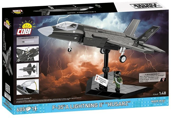 Cobi Klocki F-35A Lightning II statybiniai blokai, 605 dalys