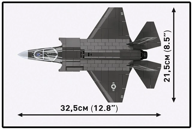 Klocki F-35B „Lightning II“ statybiniai blokai, 614 detalių