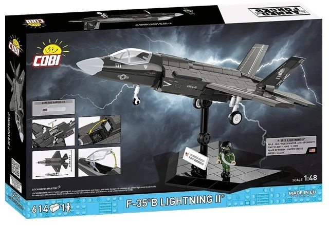 Klocki F-35B „Lightning II“ statybiniai blokai, 614 detalių