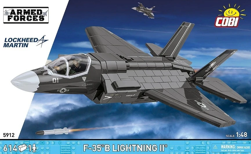 Klocki F-35B „Lightning II“ statybiniai blokai, 614 detalių