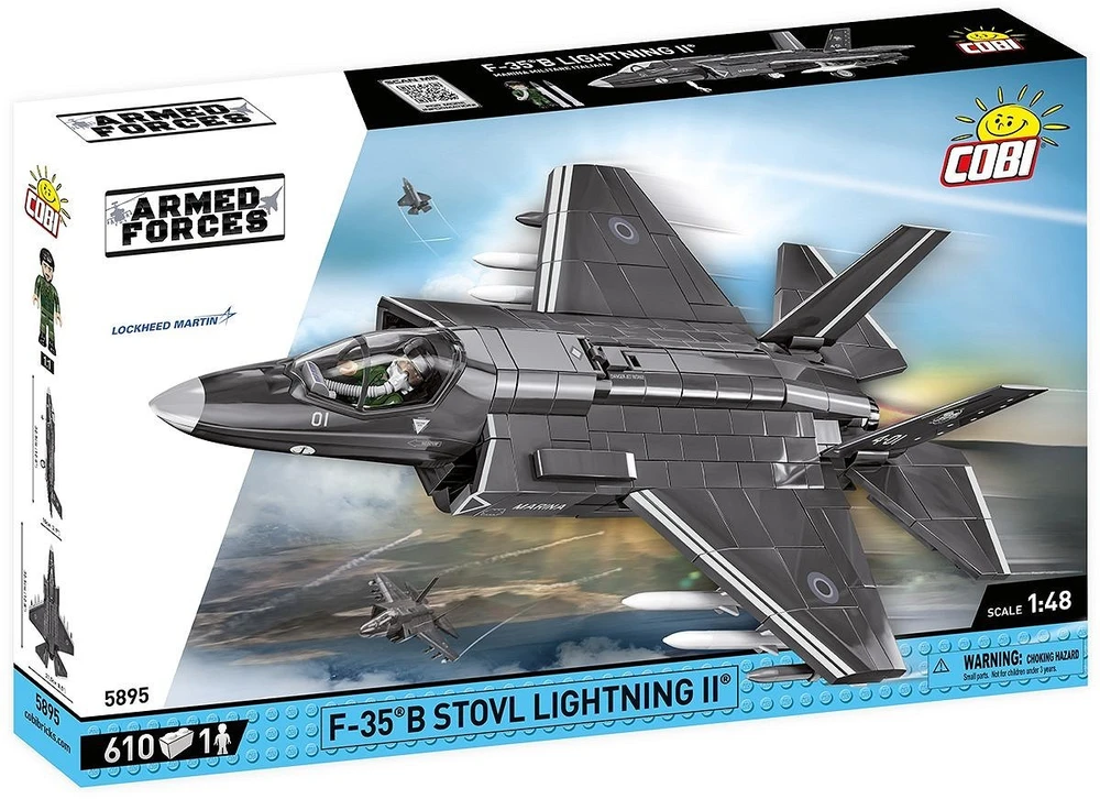 Cobi Klocki F-35b „Stovl Lightning II“ 610 blokų