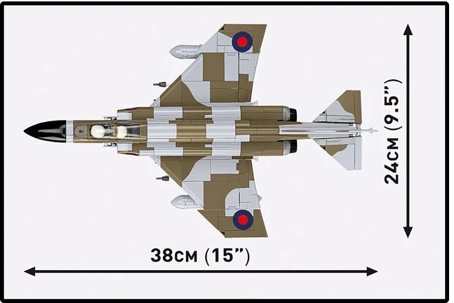 Cobi Klocki F-4m Phantom II blokuoja 728 blokus