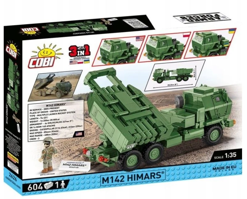 COBI 2626 ginkluotųjų pajėgų M142 HIMARS 621 blokai