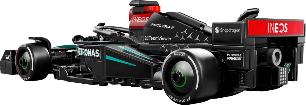 Klocki Greičio čempionai 77244 F1 Mercedes-AMG W15 automobilis