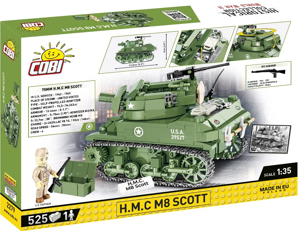 Konstruktorius Cobi H.M.C M8 Scott, 525 dal.