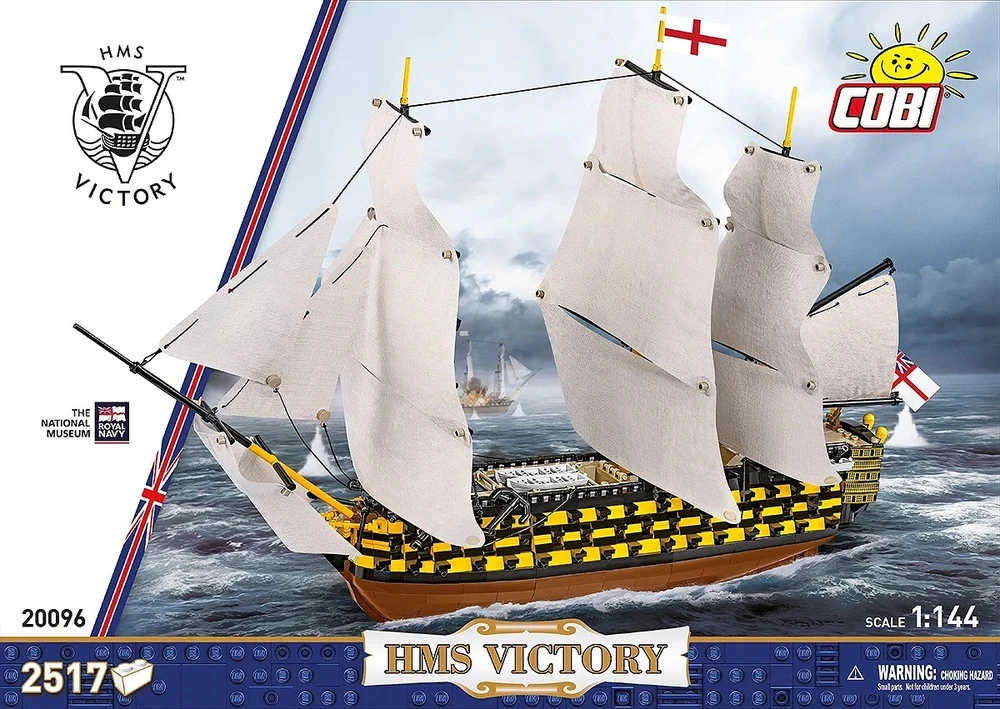 COBI H.M.S. Victory burlaivio konstruktorius 1:144, 2517 detalių
