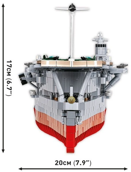 Cobi Klocki IJN Akagi lėktuvnešis 3573 blokai