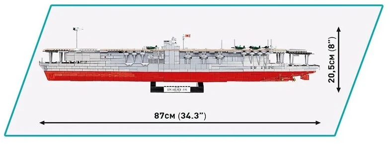 Cobi Klocki IJN Akagi lėktuvnešis 3573 blokai