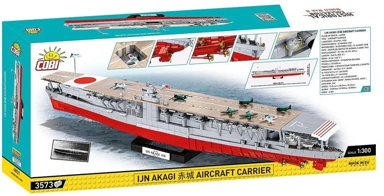 Cobi Klocki IJN Akagi lėktuvnešis 3573 blokai