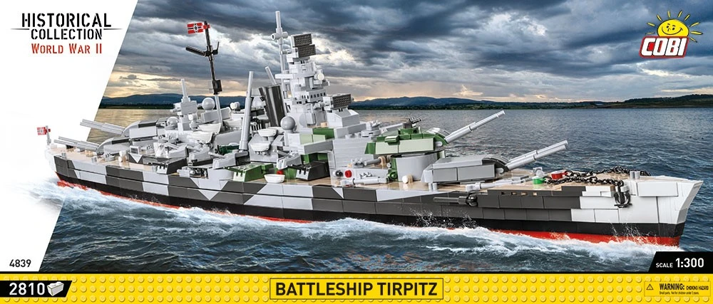 COBI Tirpitz karo laivas konstruktorius 1:300, 2810 detalių
