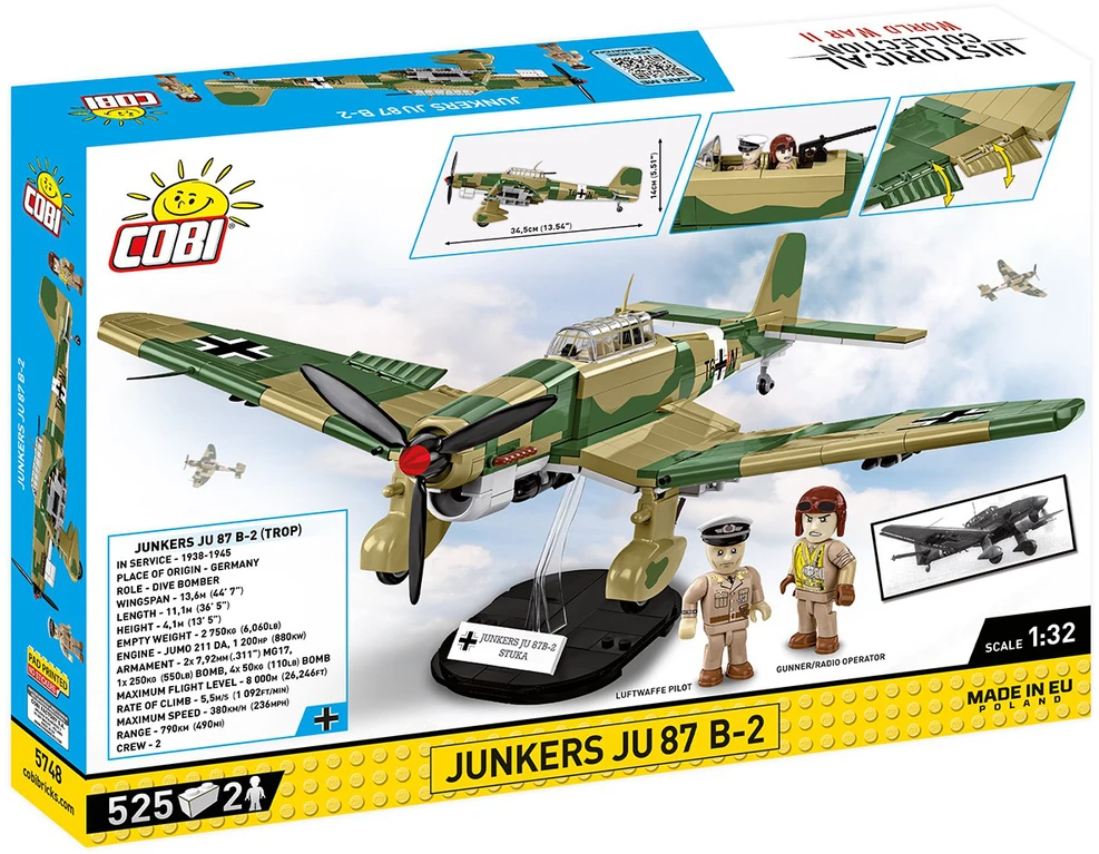 Konstruktorius bombonešis Cobi JU-87 5748 525 d.