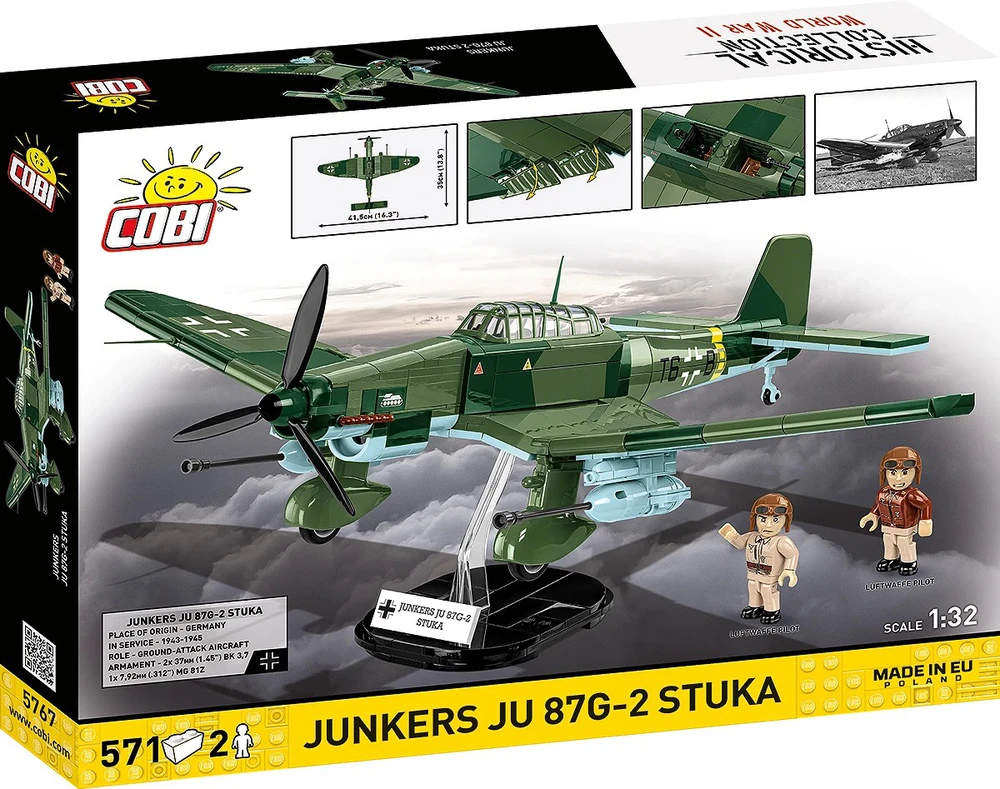 Cobi Klocki Junkers ju 87g-2 stuka 571 blokai