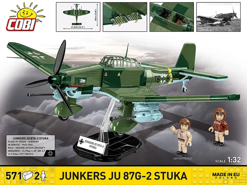 Cobi Klocki Junkers ju 87g-2 stuka 571 blokai