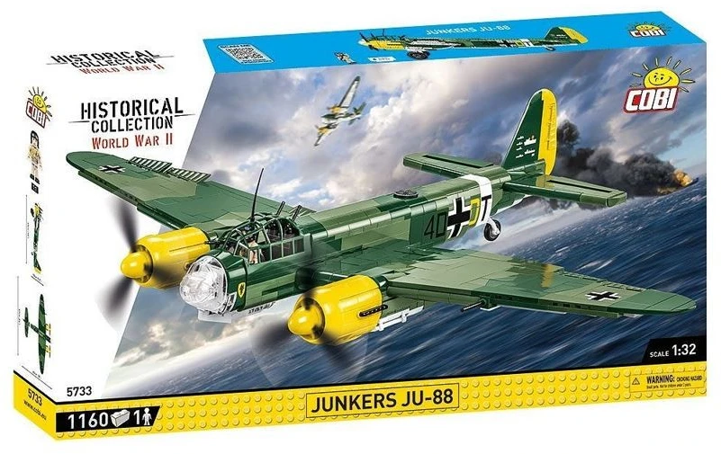 Cobi Klocki Junkers Ju-88 konstravimo kaladėlės, 1160 detalių