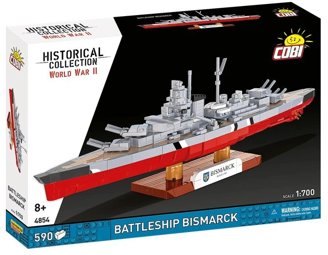 Cobi Klocki Karinis laivas „Bismarck“ 590 blokų
