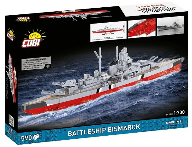 Cobi Klocki Karinis laivas „Bismarck“ 590 blokų